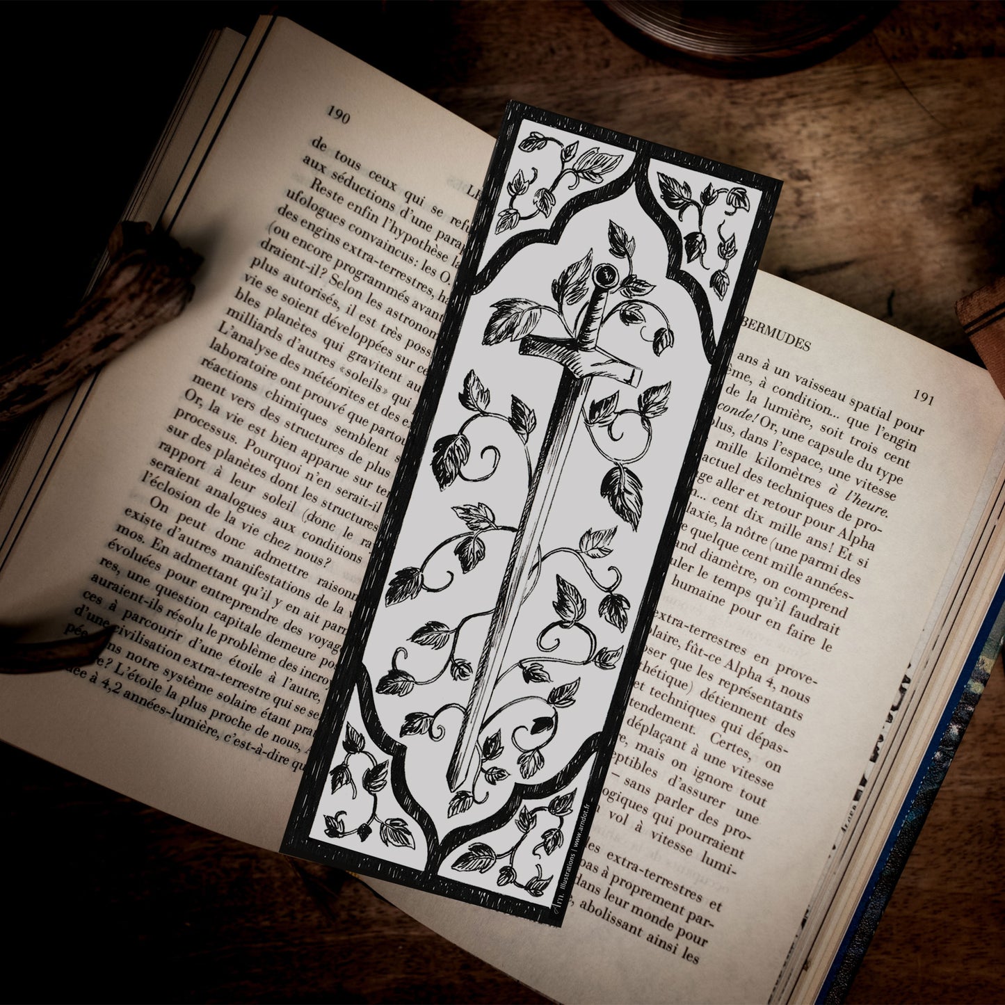 Marque page Epée