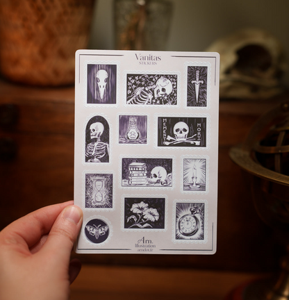 Planche de stickers Vanitas