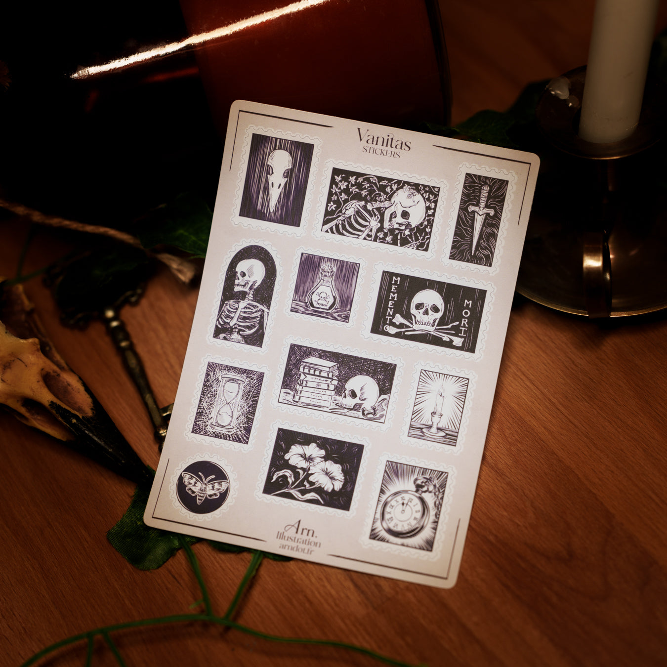 Planche de stickers Vanitas