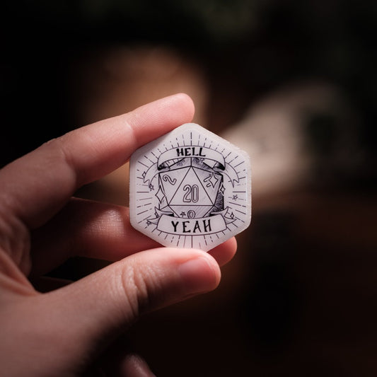 Handmade "Hell yeah" Critical Success Pins/Magnet