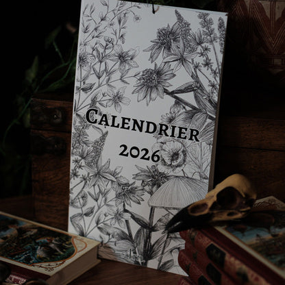 PRÉCOMMANDE - Calendrier 2026 Plantes et champignons