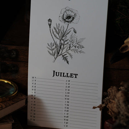 PRÉCOMMANDE - Calendrier 2026 Plantes et champignons