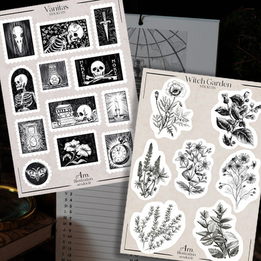 PRÉCOMMANDE - 2 calendriers au choix, 1 planche de stickers offerte